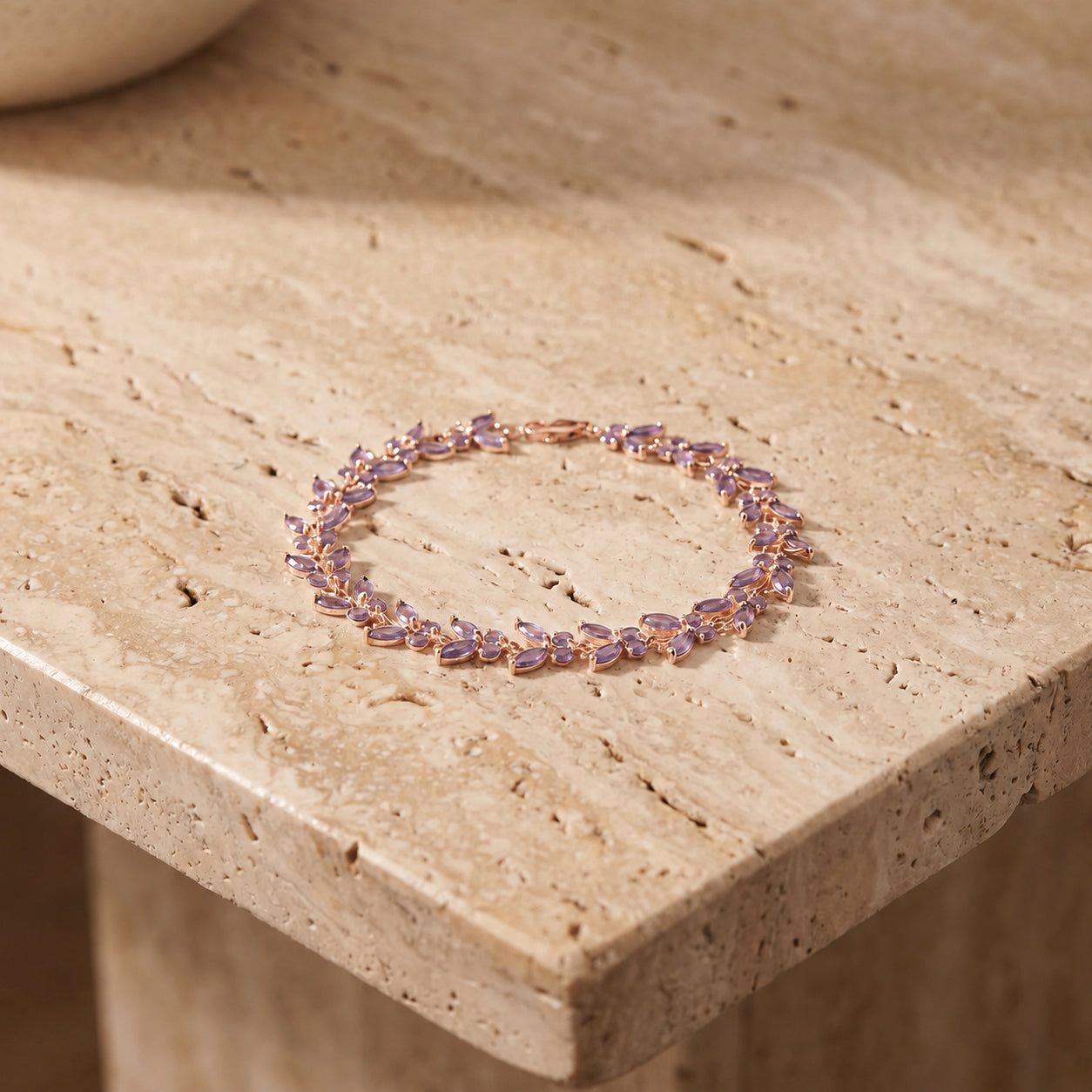 Rose Gold Celeste Bracelet Tanzanite 10K — Elide