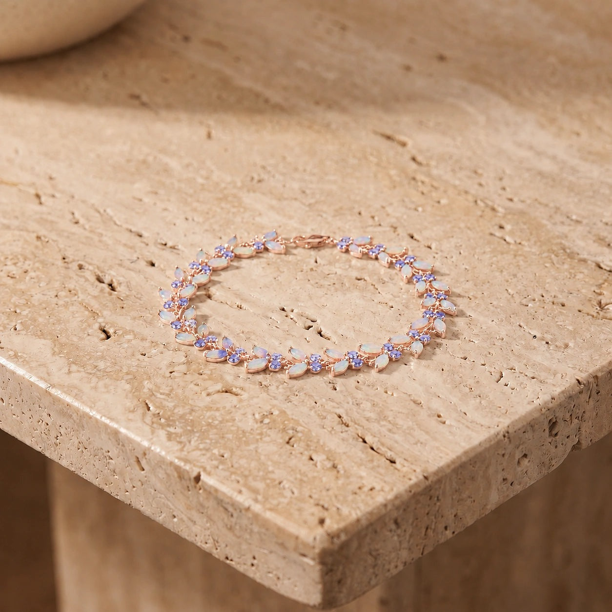 Rose Gold Celeste Bracelet Tanzanite 10K — Elide