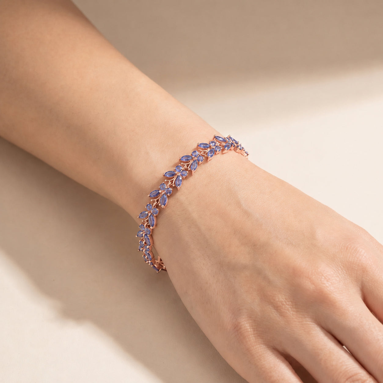 Rose Gold Celeste Bracelet Tanzanite 10K — Elide