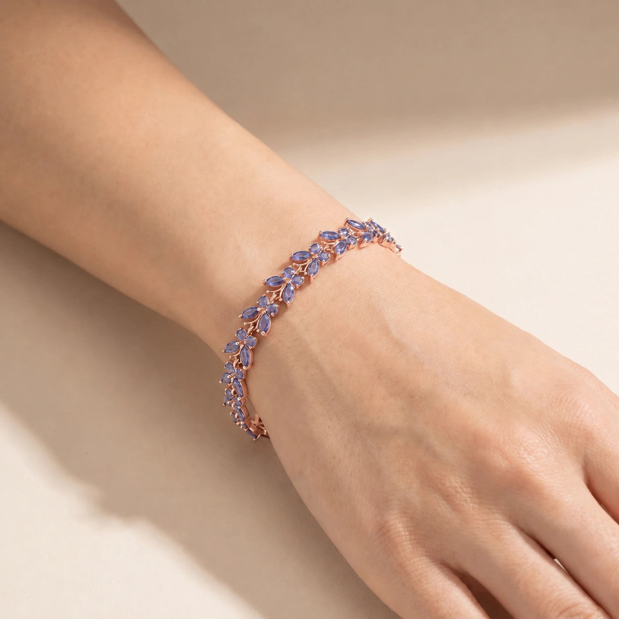 Rose Gold Celeste Bracelet Tanzanite 10K — Elide