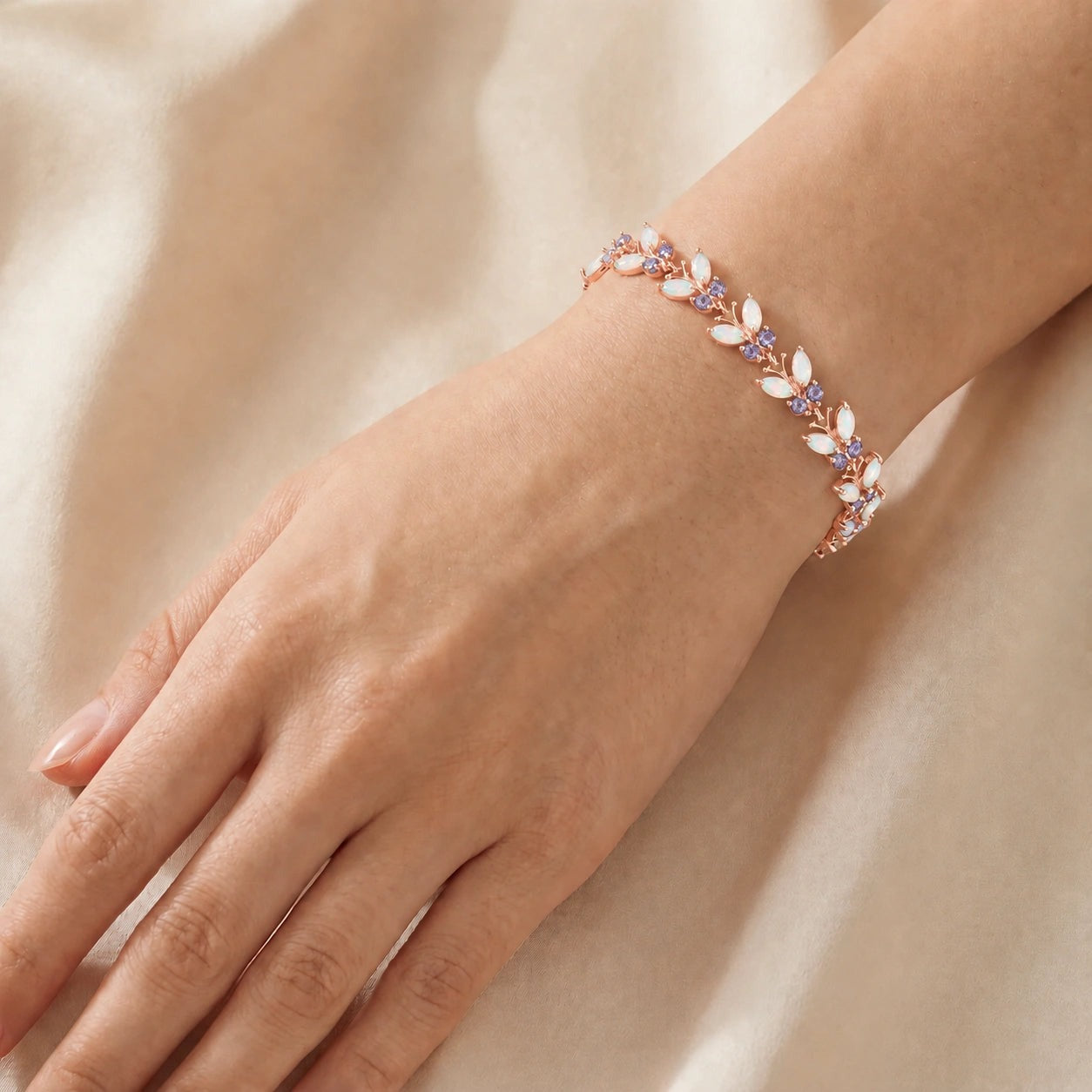 Rose Gold Celeste Bracelet Tanzanite 10K — Elide