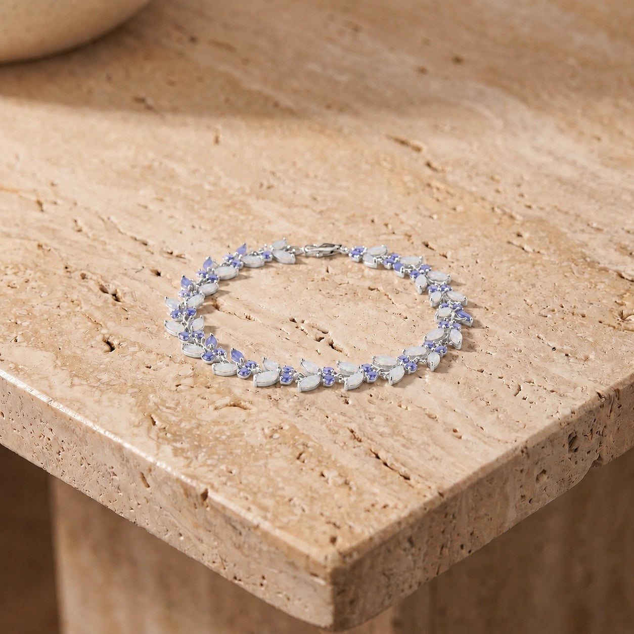 White Gold Celeste Bracelet Tanzanite 10K — Elide