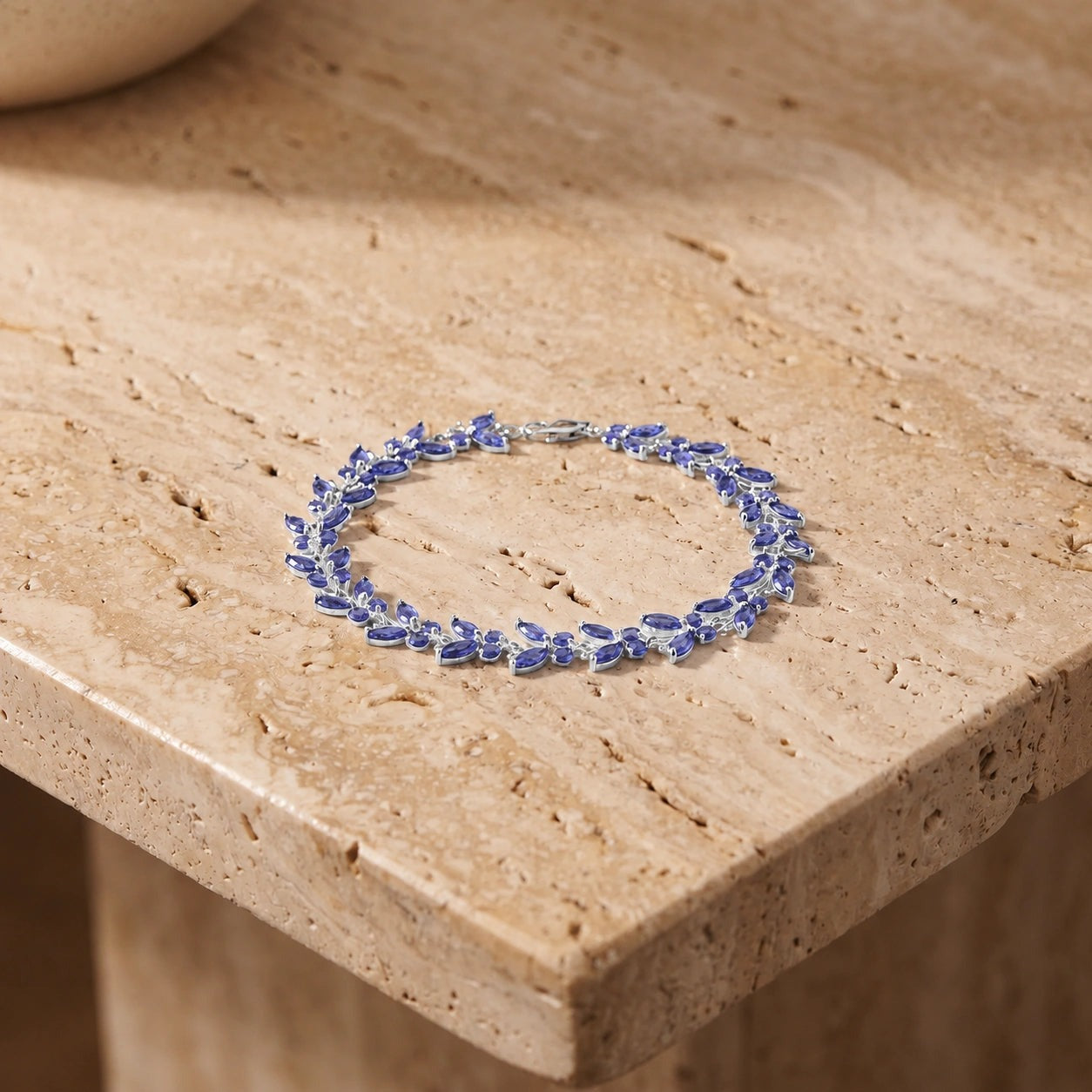 White Gold Celeste Bracelet Tanzanite 10K — Elide