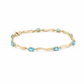 Yellow Gold Reverie Bracelet Blue Topaz 10K — Elvira