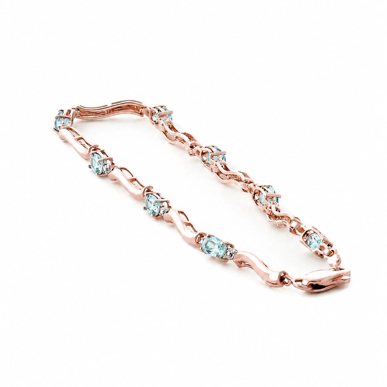 Rose Gold Aquamarine & Diamond — Mariaguendalina