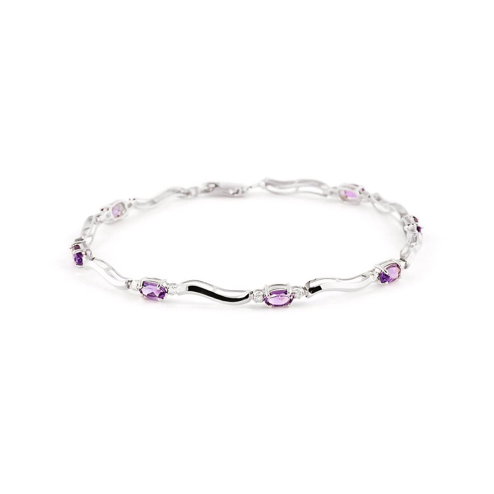 White Gold Reverie Bracelet Amethyst 10K — Elvira