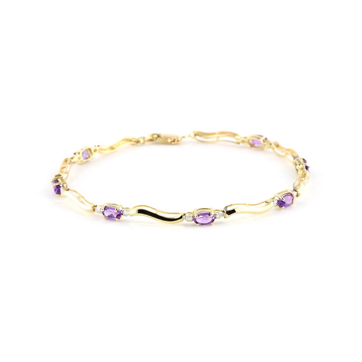 Yellow Gold Reverie Bracelet Amethyst 10K — Elvira