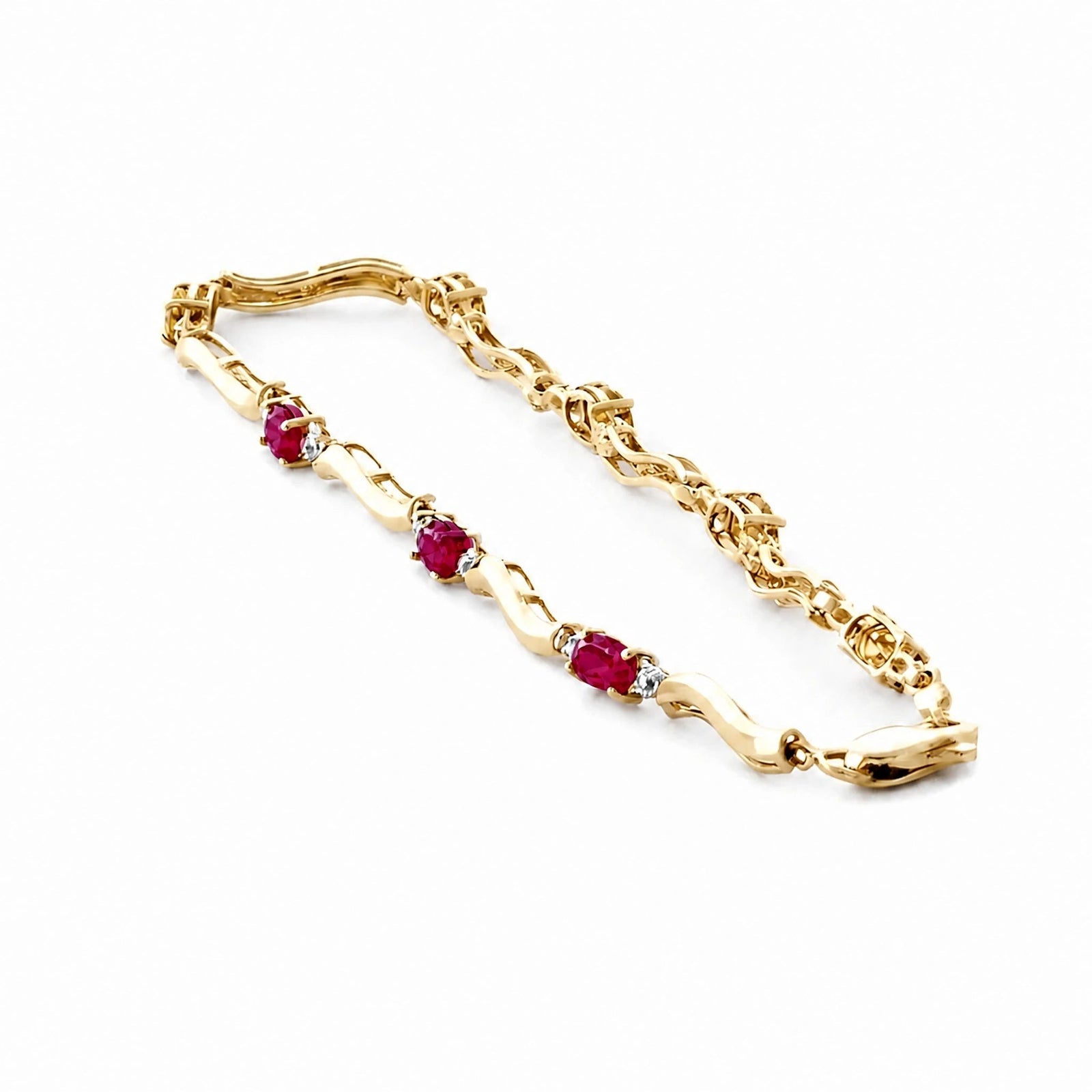 Yellow Gold Reverie Bracelet Ruby 10K — Elvira