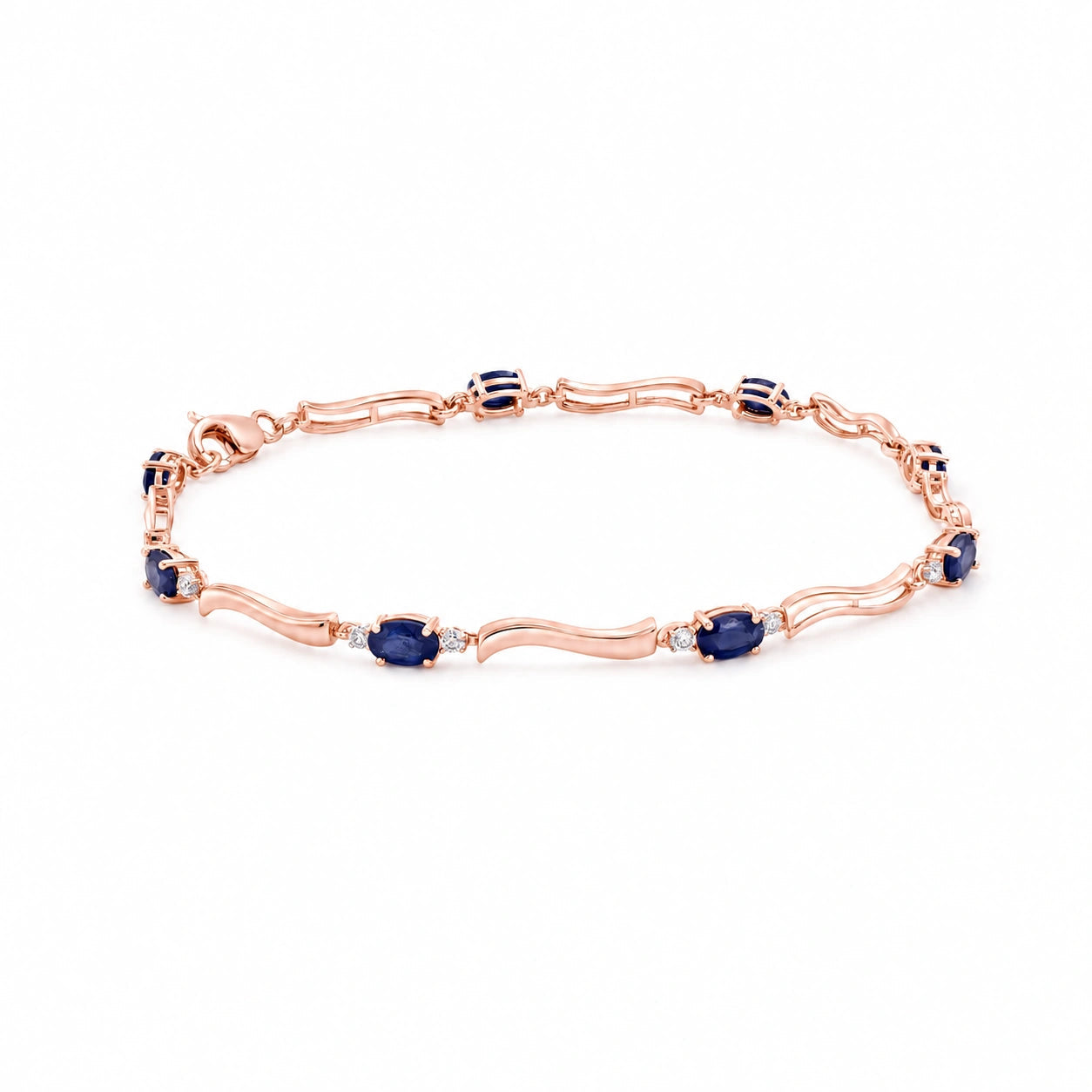 Rose Gold Reverie Bracelet Sapphire 10K — Elvira
