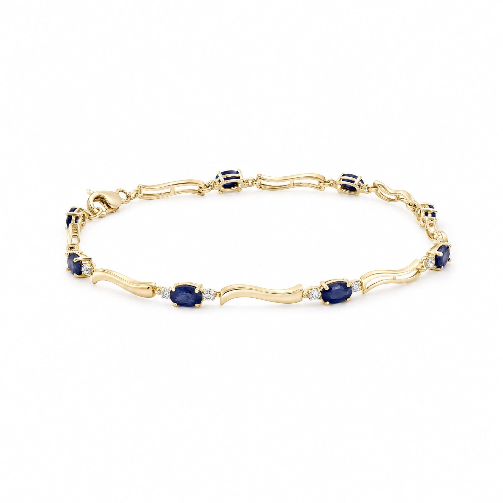 Yellow Gold Reverie Bracelet Sapphire 10K — Elvira