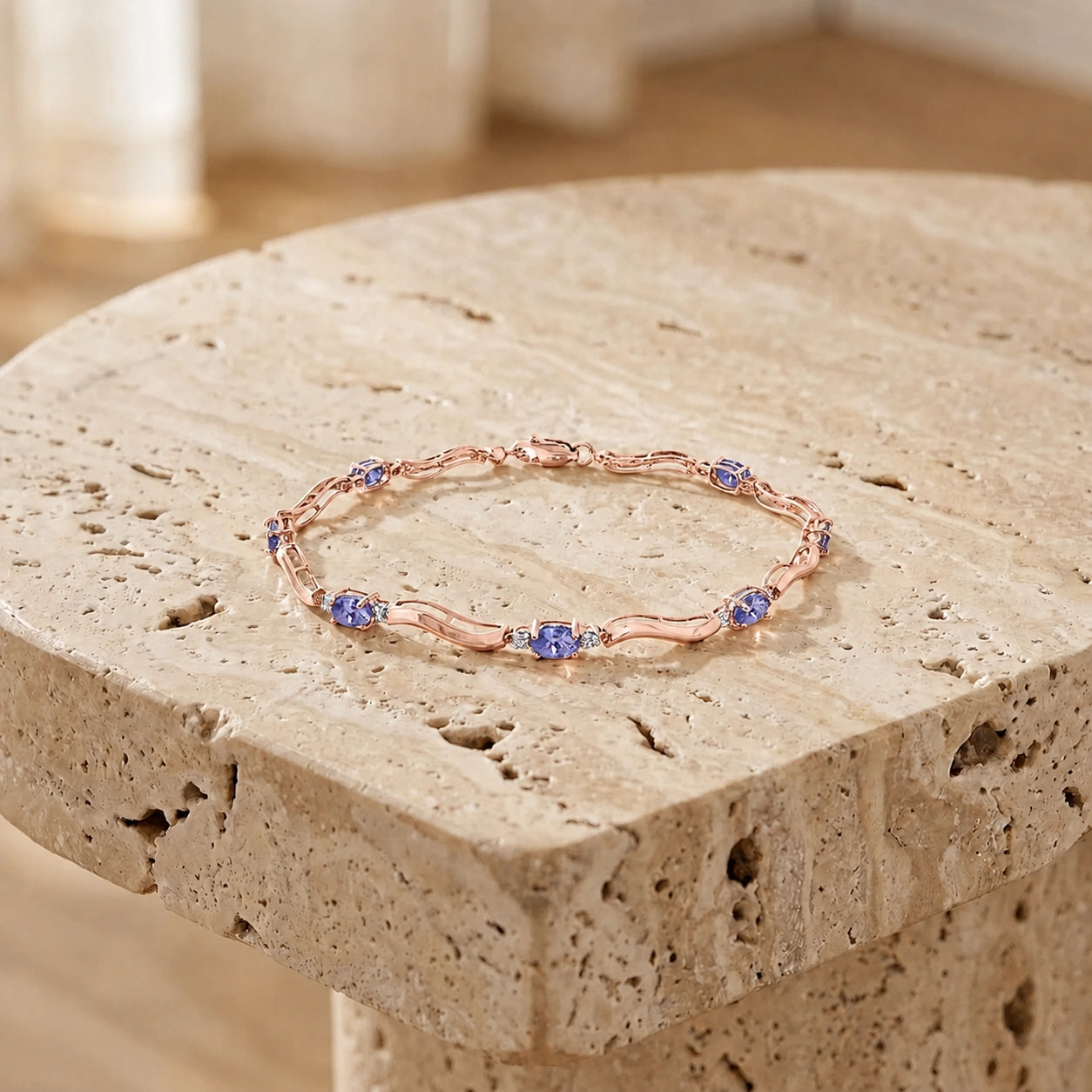 Rose Gold Reverie Bracelet Tanzanite 10K — Elvira