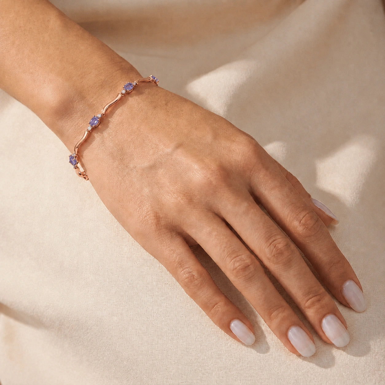 Rose Gold Reverie Bracelet Tanzanite 10K — Elvira