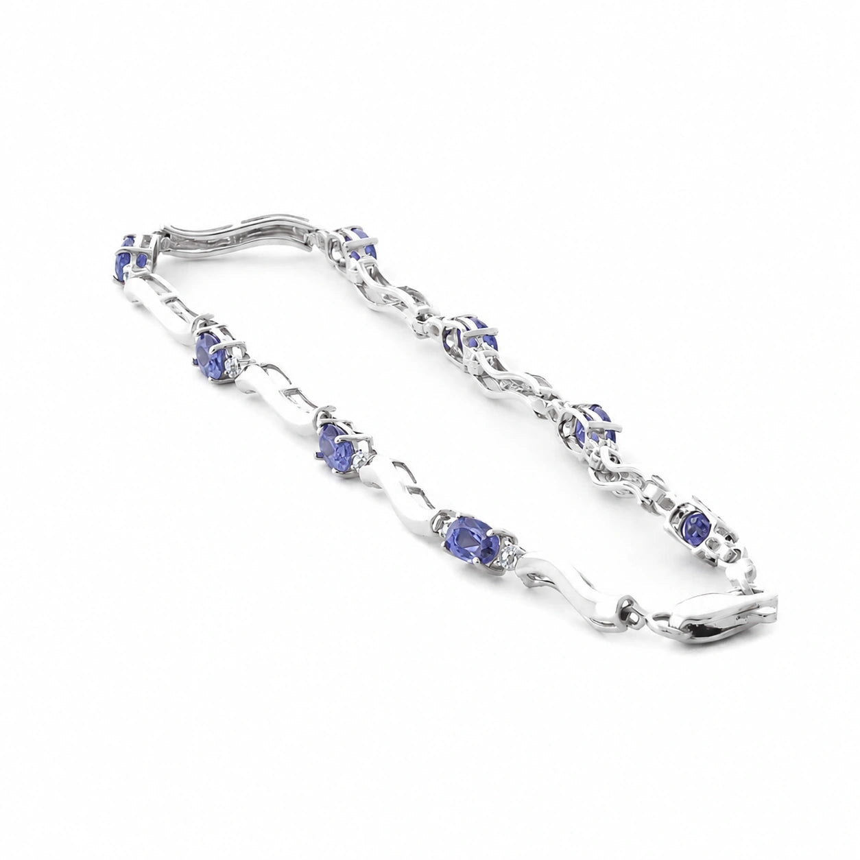 White Gold Reverie Bracelet Tanzanite 10K — Elvira