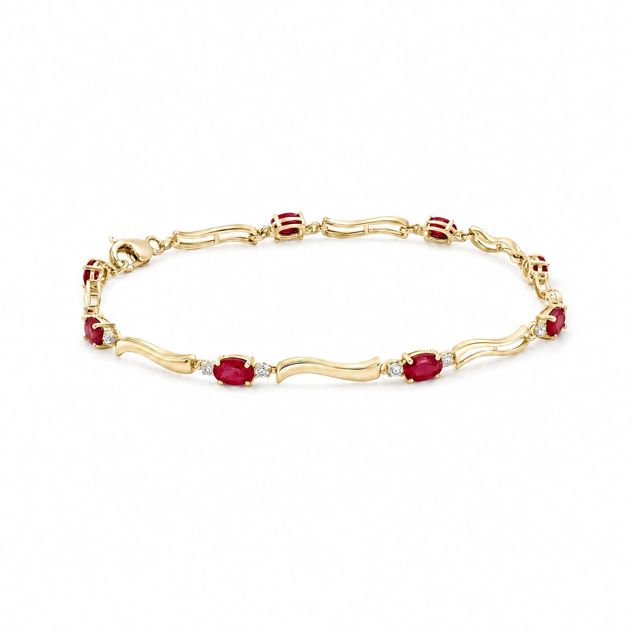 Yellow Gold Ruby & Diamond — Mariaguendalina