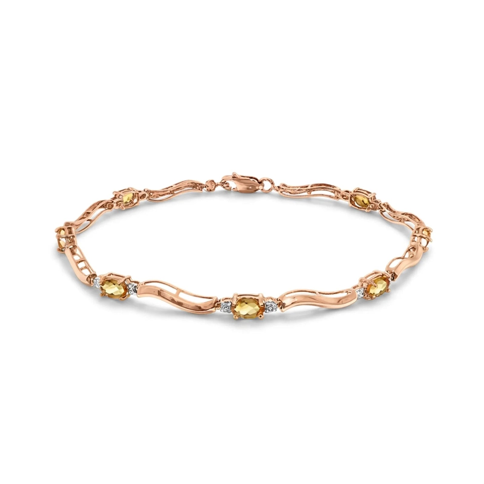 Rose Gold Reverie Bracelet Citrine 10K — Elvira
