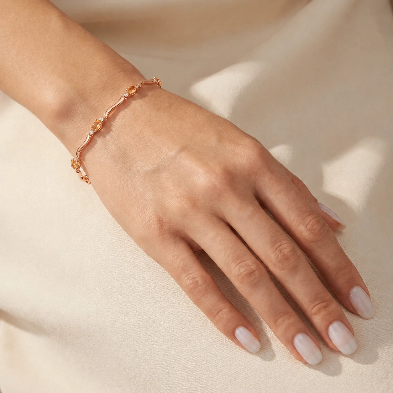 Rose Gold Reverie Bracelet Citrine 10K — Elvira