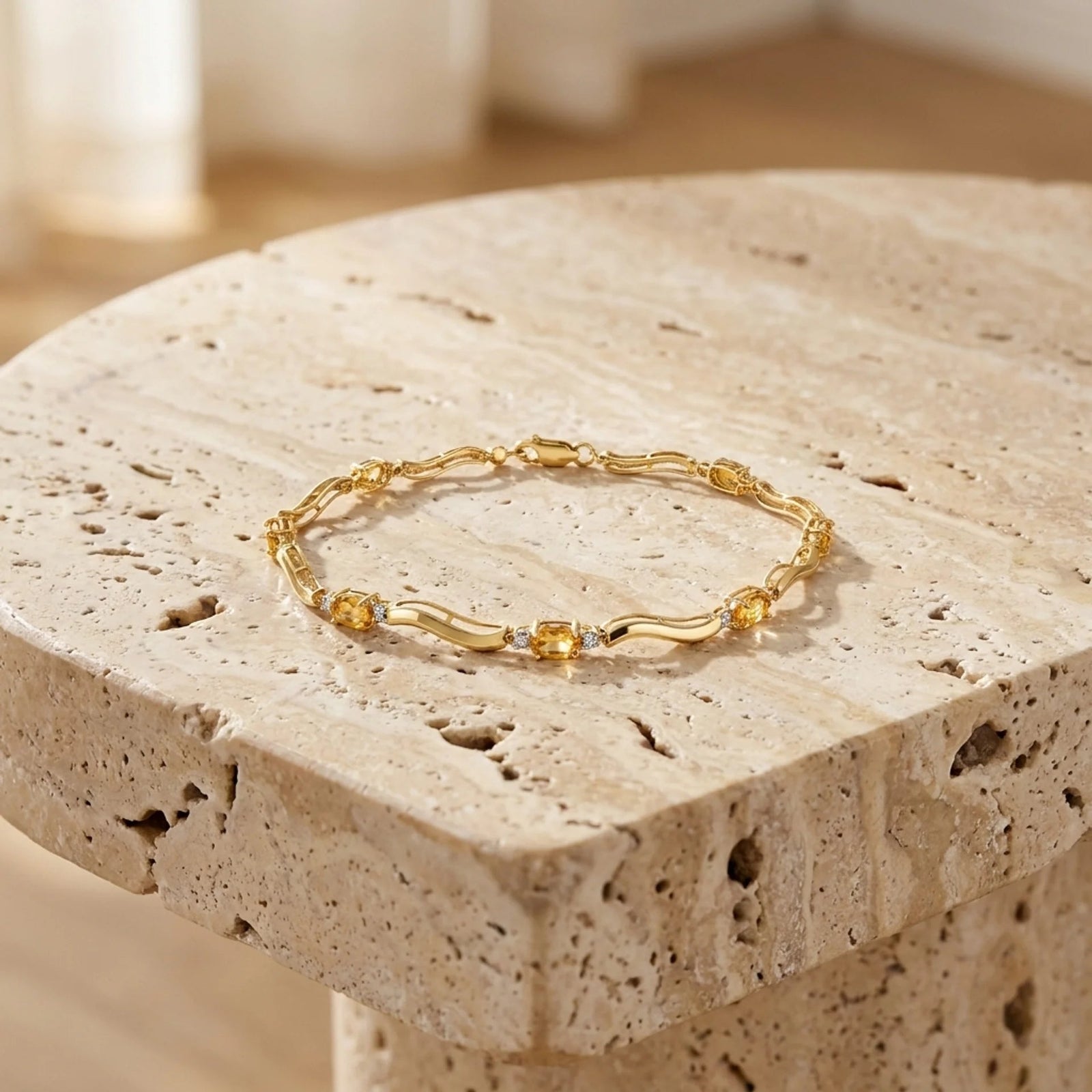 Yellow Gold Reverie Bracelet Citrine 10K — Elvira