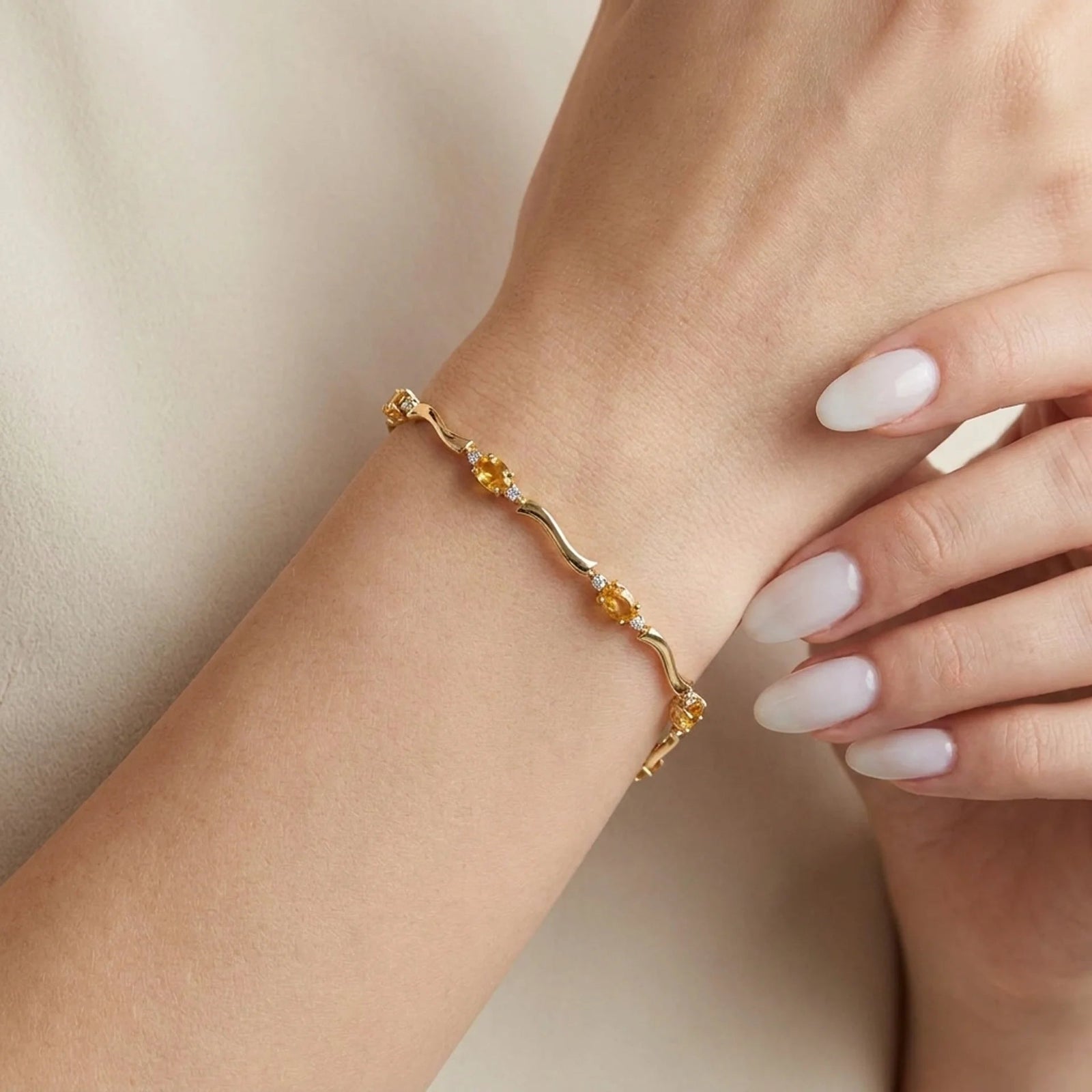 Yellow Gold Reverie Bracelet Citrine 10K — Elvira