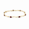 Yellow Gold Reverie Bracelet Garnet 10K — Elvira