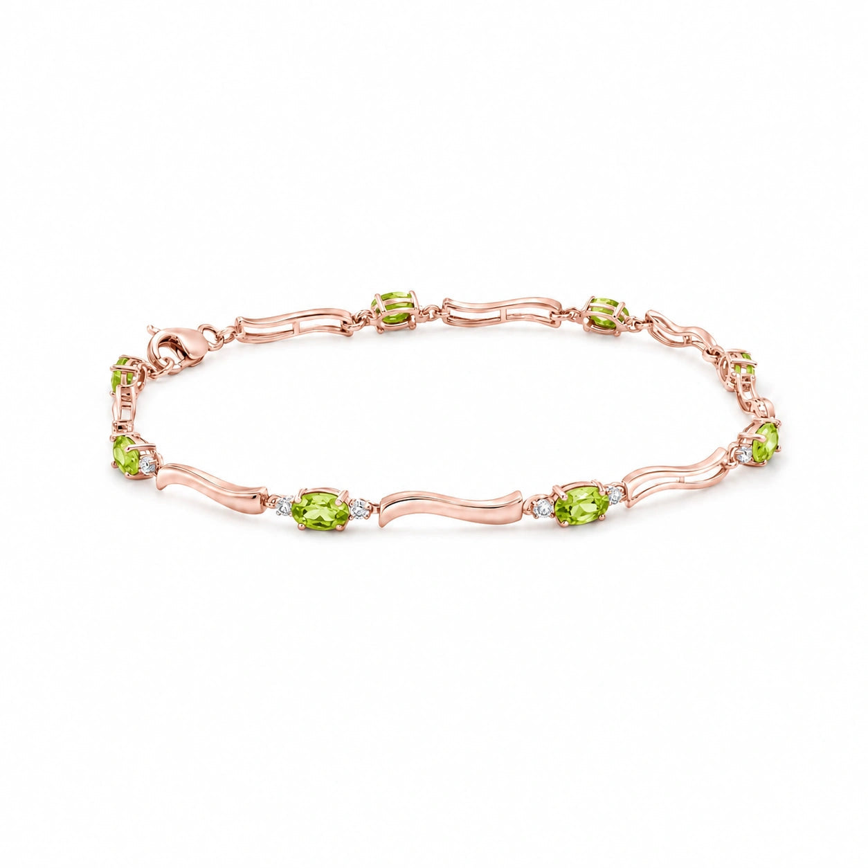 Rose Gold Reverie Bracelet Peridot 10K — Elvira
