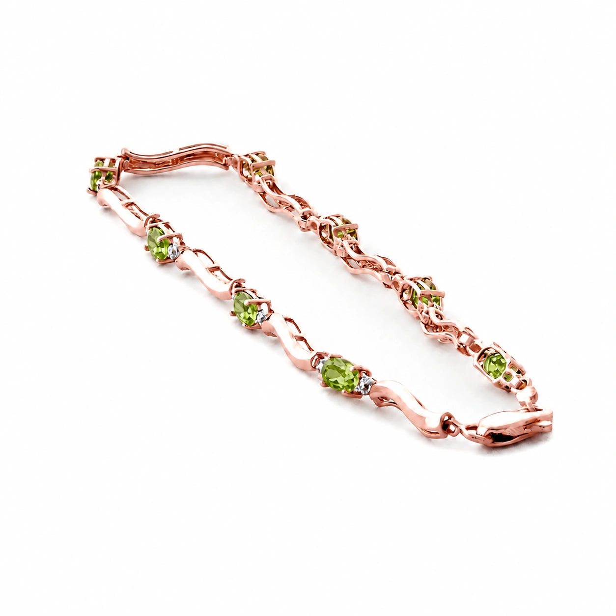 Rose Gold Reverie Bracelet Peridot 10K — Elvira