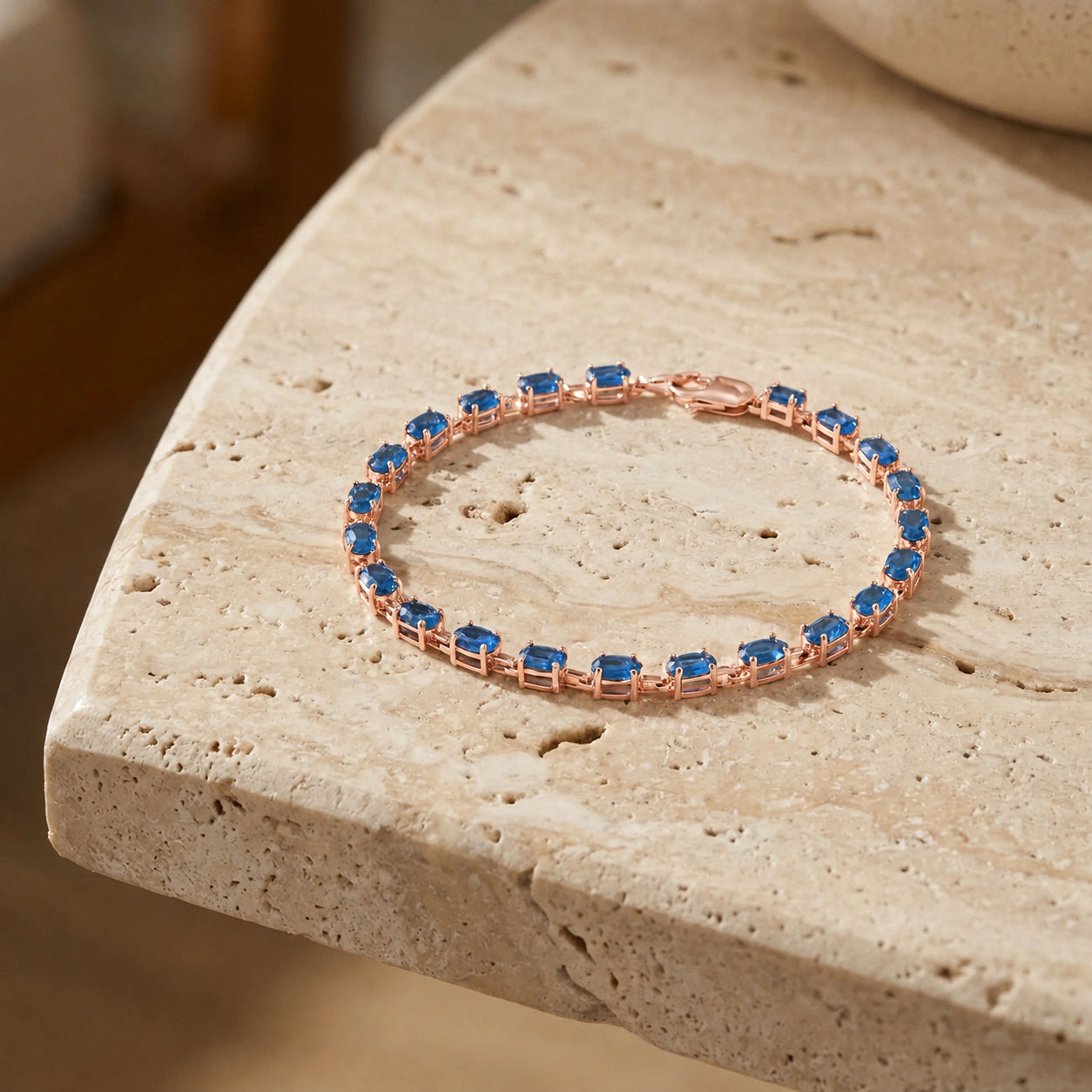 Rose Gold Blue Topaz — Mariaguglielma