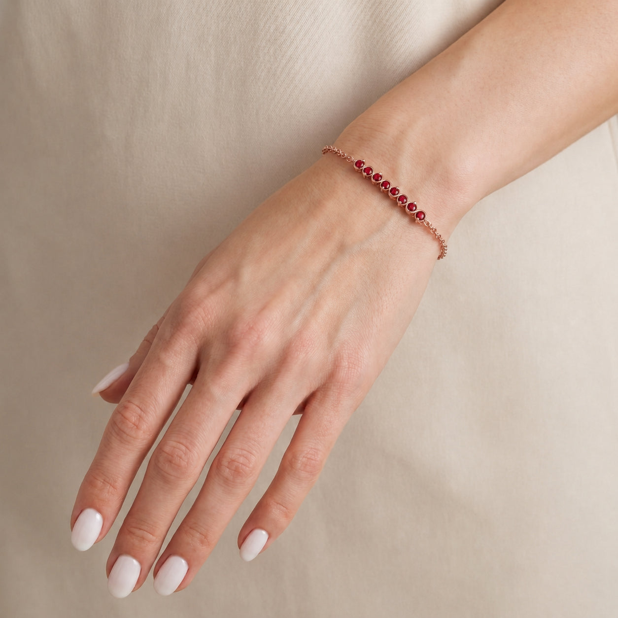Rose Gold Bracelet Tanzanite 10K — Isolina