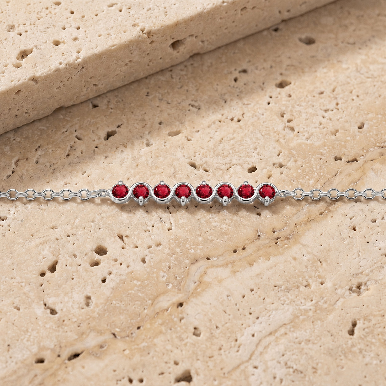 White Gold Bracelet Tanzanite 10K — Isolina