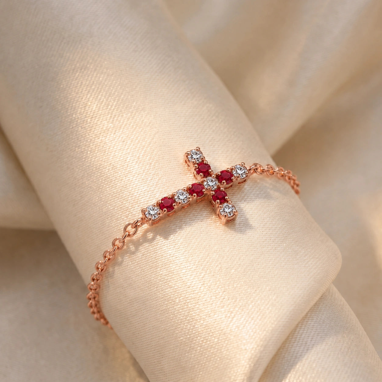 Rose Gold Ruby & Diamond — Mariailaria