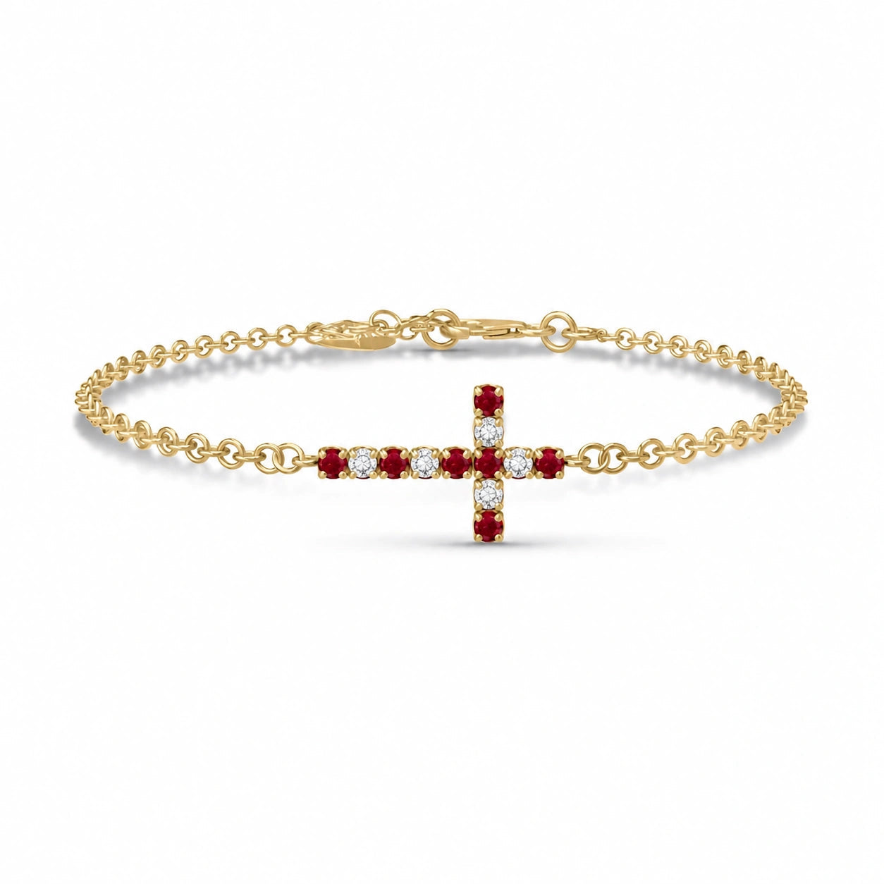 Yellow Gold Ruby & Diamond — Mariailaria