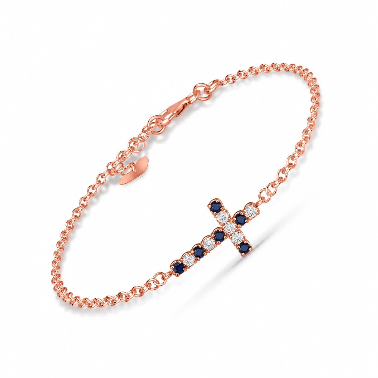 Rose Gold Sapphire & Diamond — Mariailaria