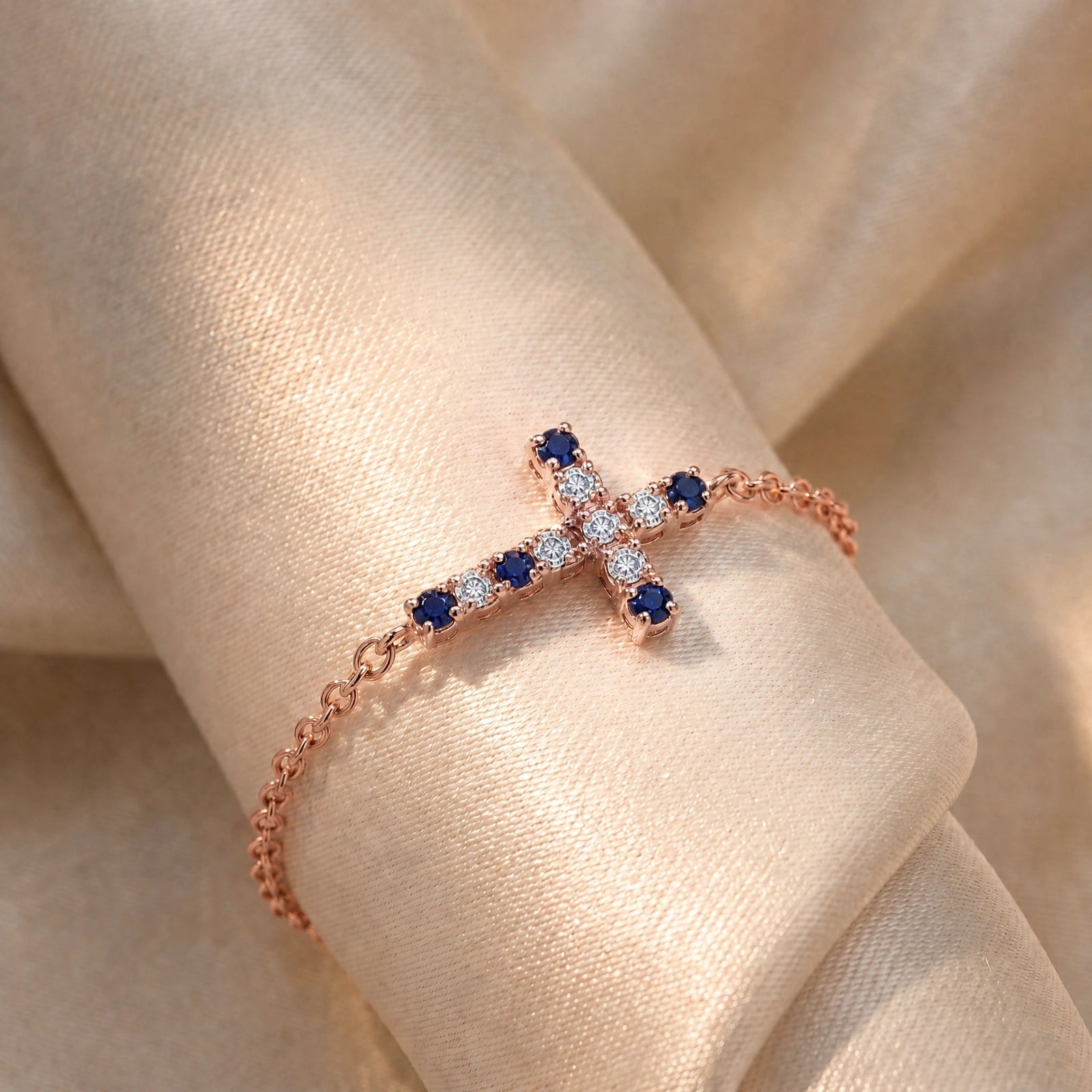 Rose Gold Sapphire & Diamond — Mariailaria