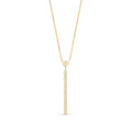 Yellow Gold Petal Pendant Necklace Diamond 10K — Saveria