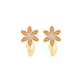 Yellow Gold Earrings Citrine 10K — Carolina