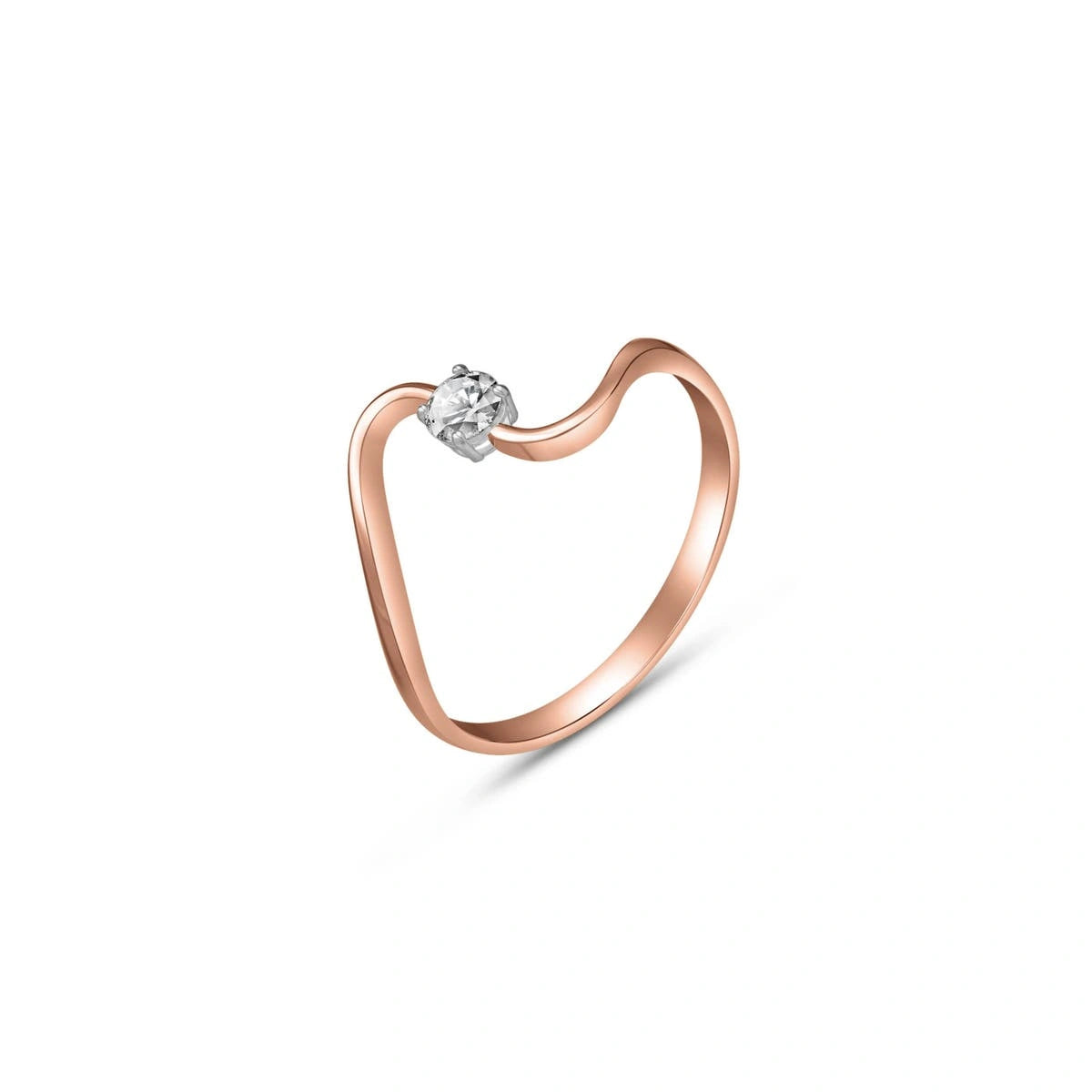 Rose Gold Reverie Engagement Ring Diamond 10K — Artemisia