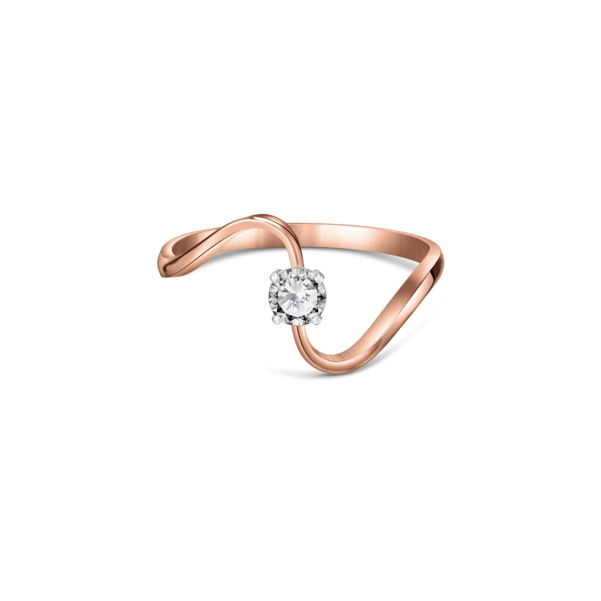 Rose Gold Reverie Engagement Ring Diamond 10K — Artemisia