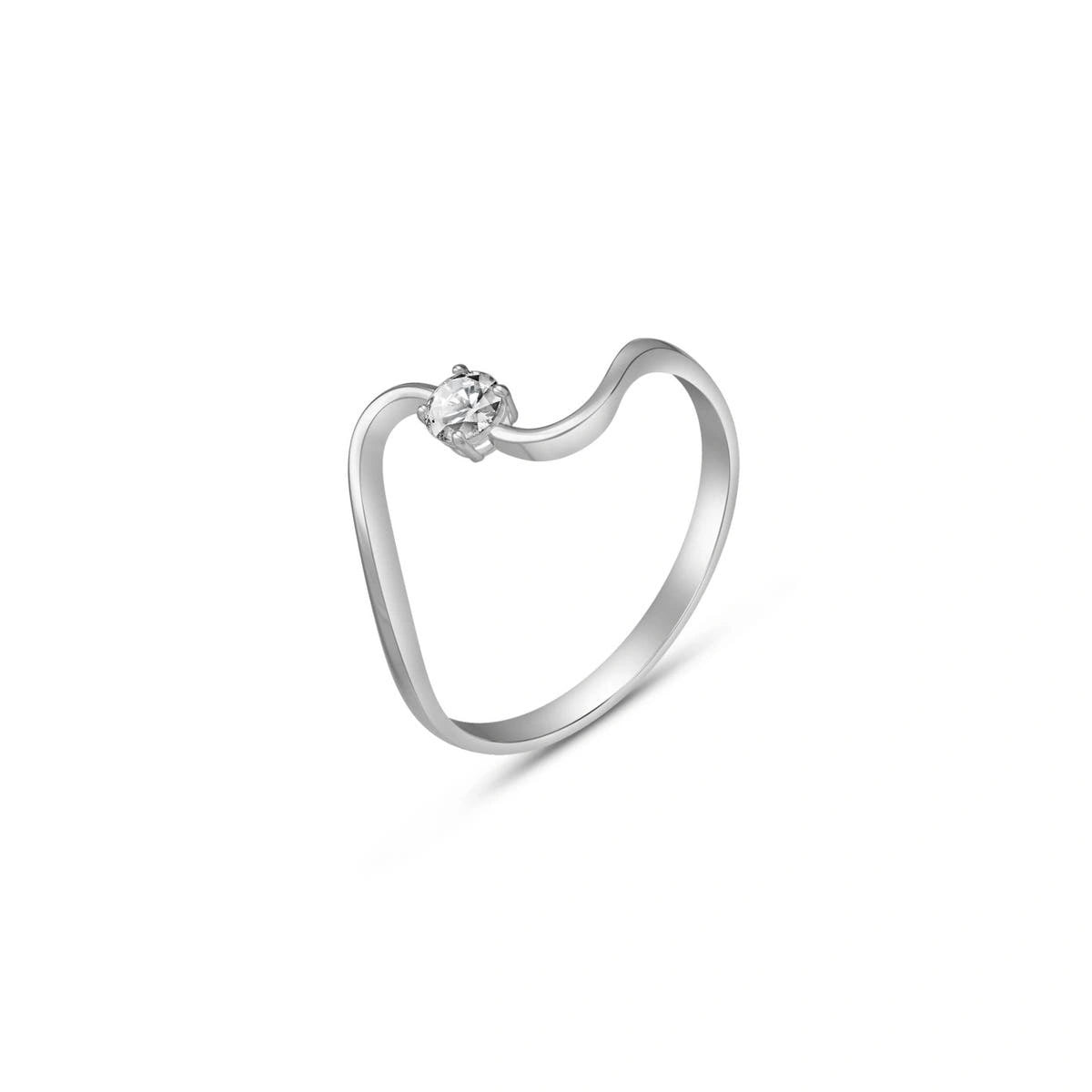 White Gold Reverie Engagement Ring Diamond 10K — Artemisia