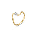 Yellow Gold Reverie Engagement Ring Diamond 10K — Artemisia