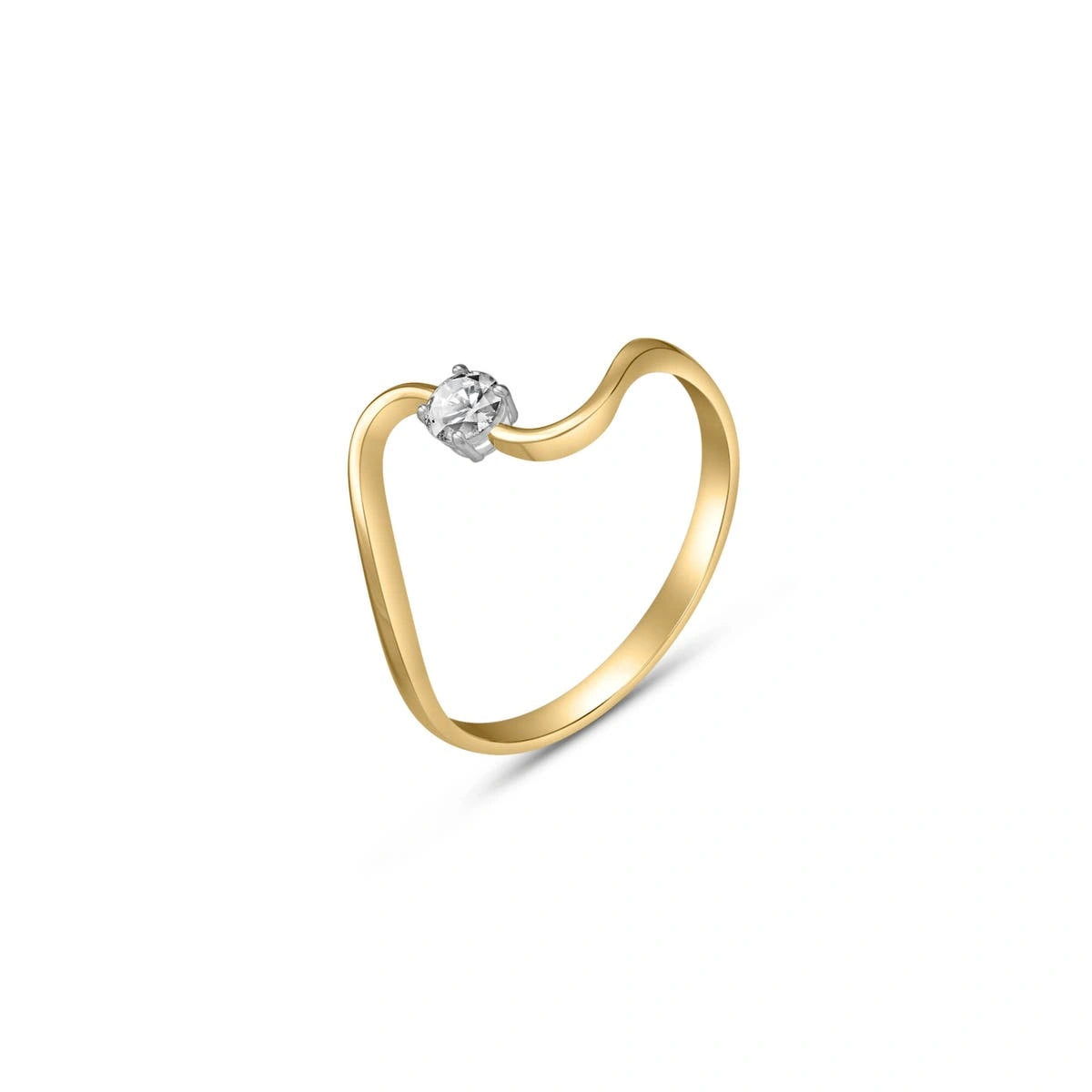 Yellow Gold Reverie Engagement Ring Diamond 10K — Artemisia