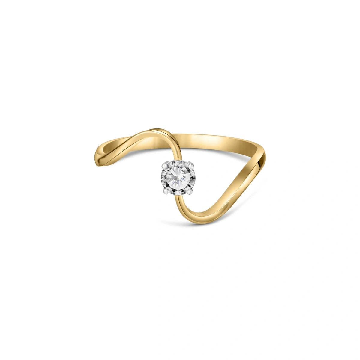 Yellow Gold Reverie Engagement Ring Diamond 10K — Artemisia