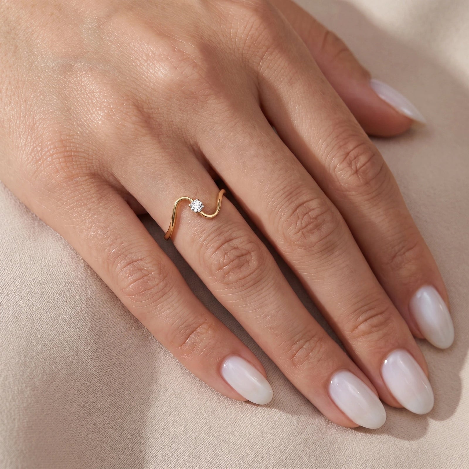 Yellow Gold Reverie Engagement Ring Diamond 10K — Artemisia