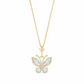 Yellow Gold Eternal Necklace Zirconia 10K — Miranda