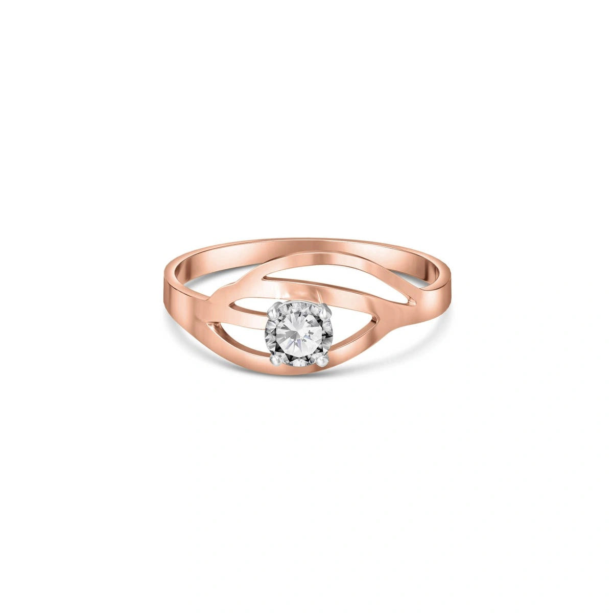 Rose Gold Engagement Ring Diamond 10K — Celaeno