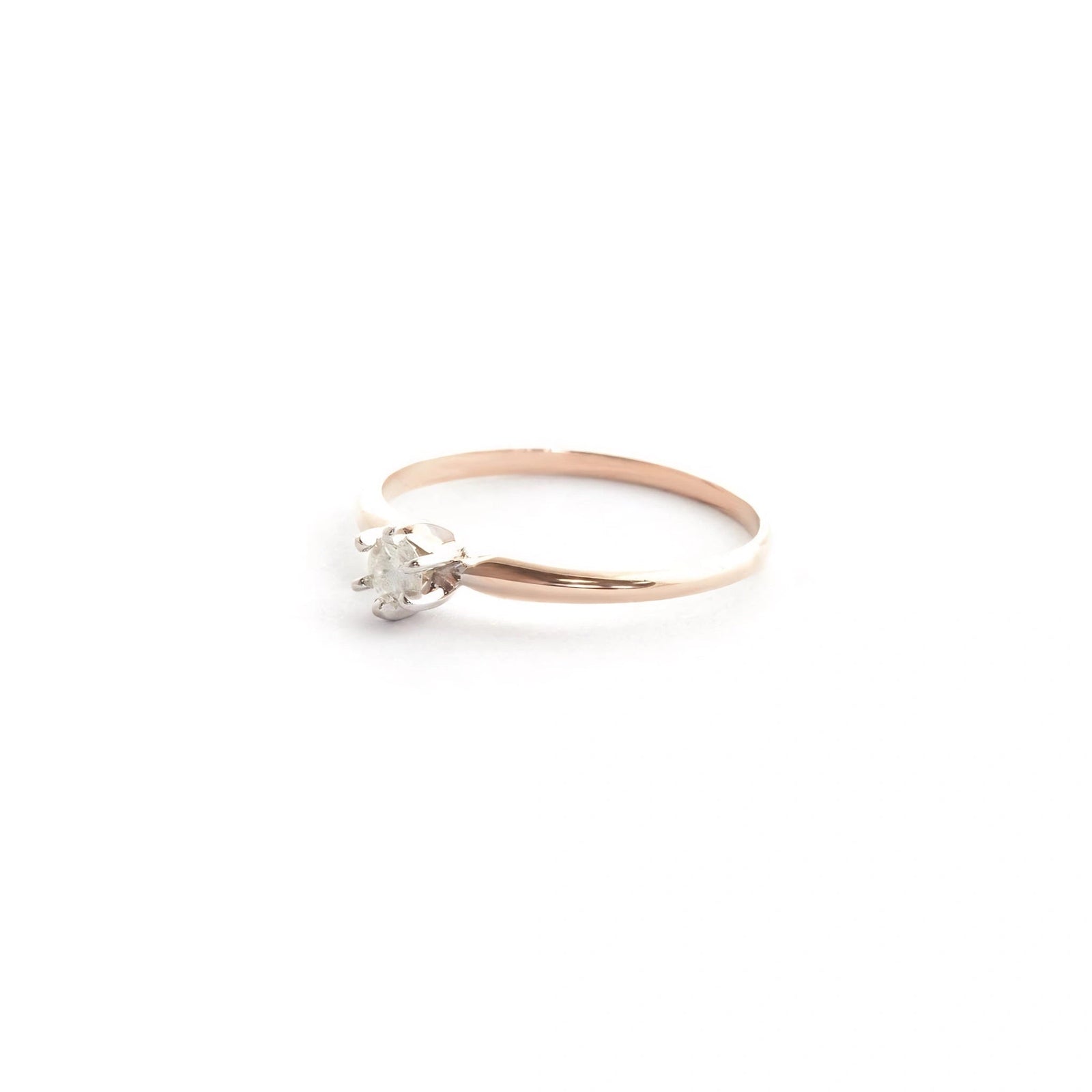 Rose Gold Celeste Engagement Ring Diamond 10K — Luigia