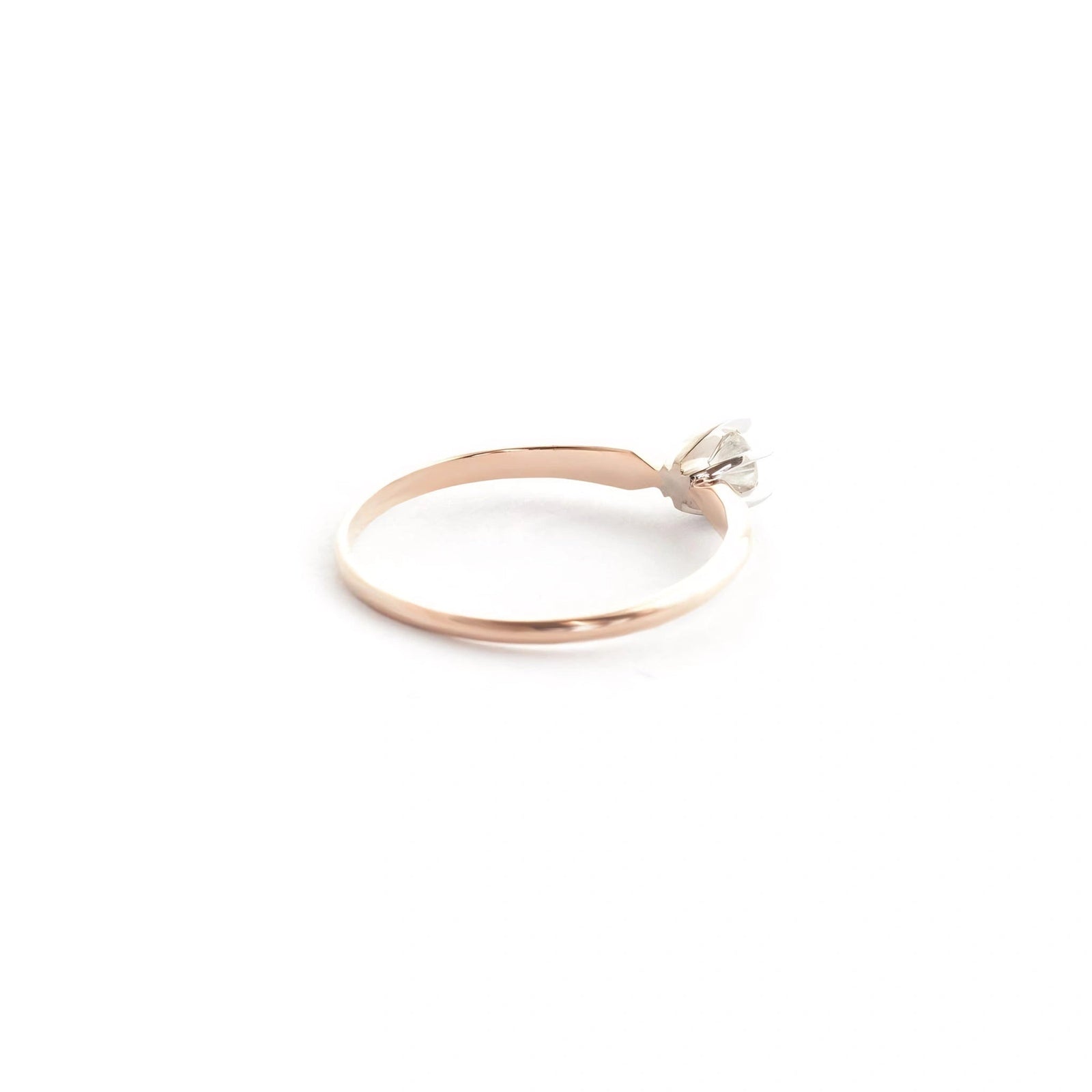 Rose Gold Celeste Engagement Ring Diamond 10K — Luigia