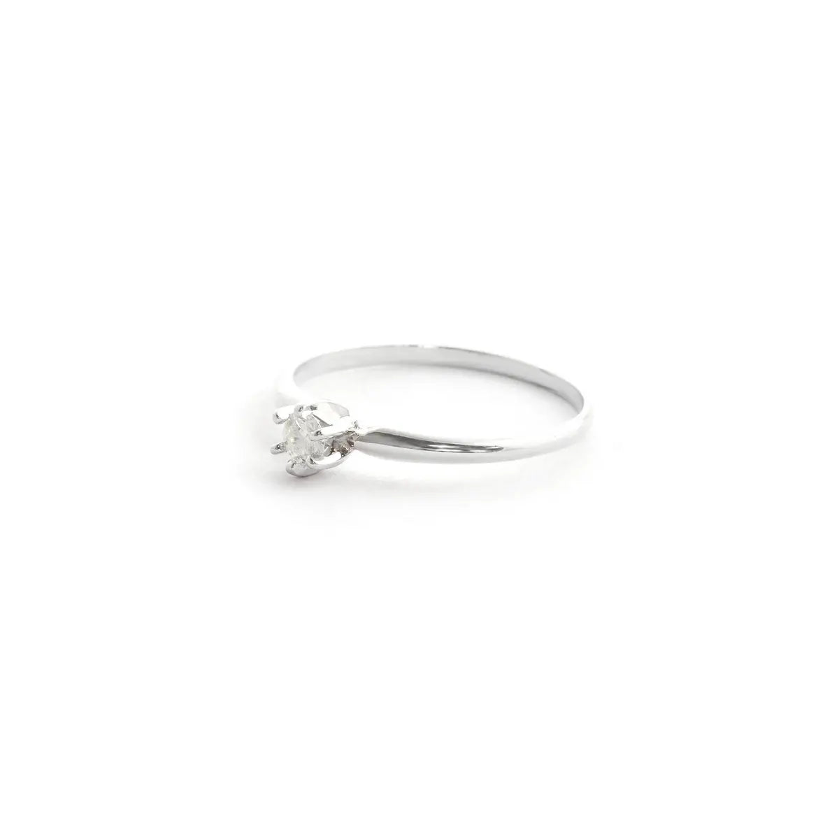 White Gold Celeste Engagement Ring Diamond 10K — Luigia