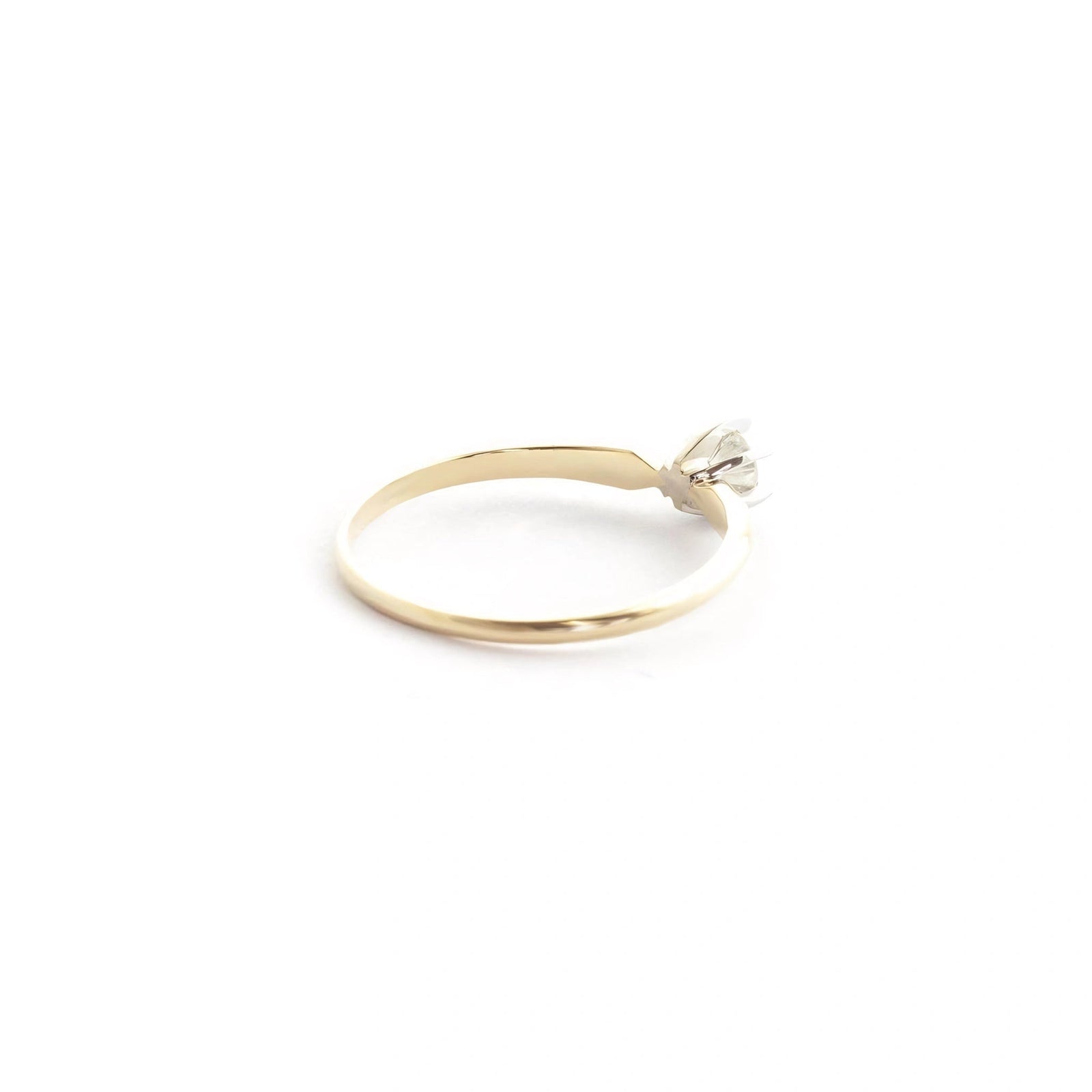 Yellow Gold Celeste Engagement Ring Diamond 10K — Luigia