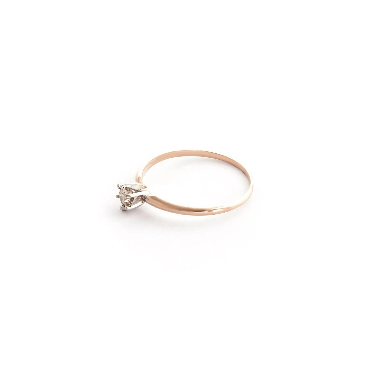 Rose Gold Heritage Solitaire Engagement Ring Diamond 10K — Calliope