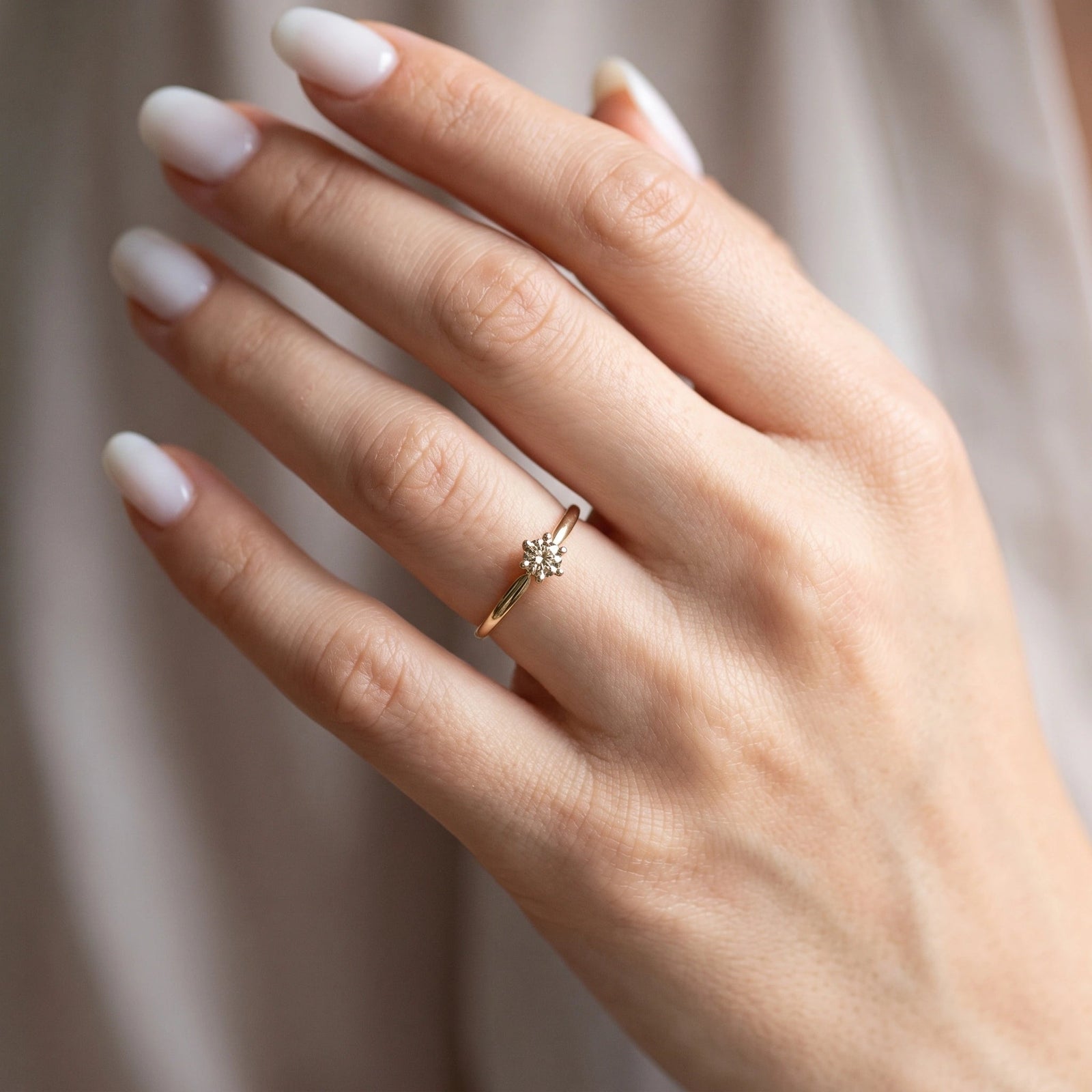 Yellow Gold Heritage Solitaire Engagement Ring Diamond 10K — Calliope