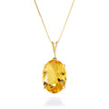 Yellow Gold Atelier Necklace Citrine 10K — Gemma